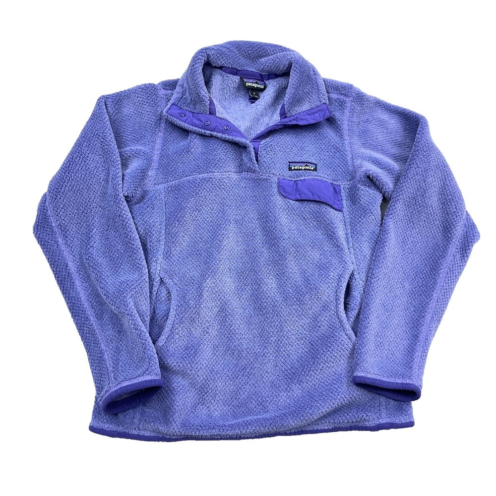 Patagonia Sweater Women Small Purple Pullover Retool Fleece Better Pocket